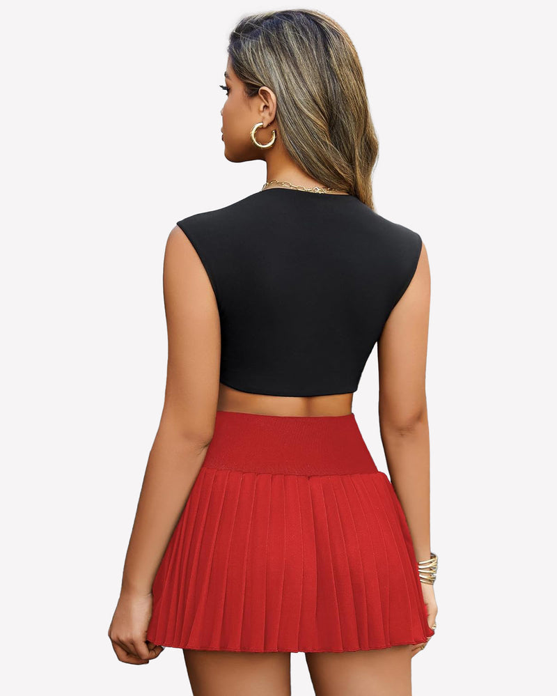 Y2k Mini Skirt High Waisted Pleated Skirt