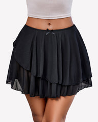 Pleated Mini Skirt Y2k Asymmetrical Skirts