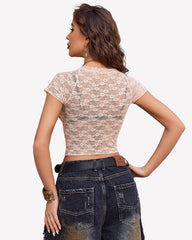 Short Sleeve See Through Shirts