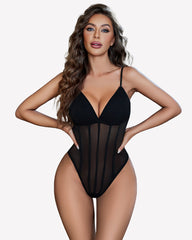 Cami Mesh Bustier Bodysuits