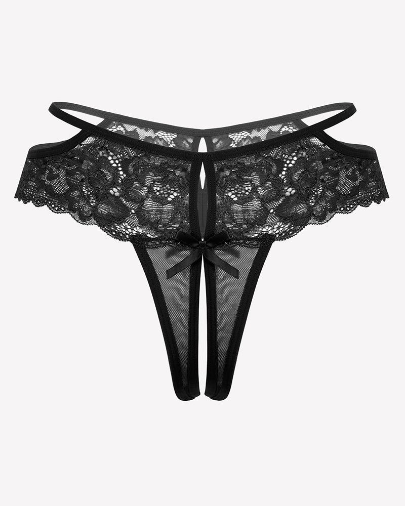 Lace Cheeky Mesh Hollow Thongs