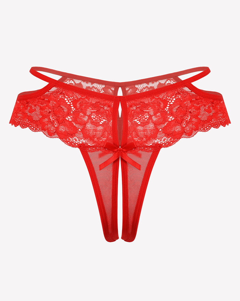 Lace Cheeky Mesh Hollow Thongs