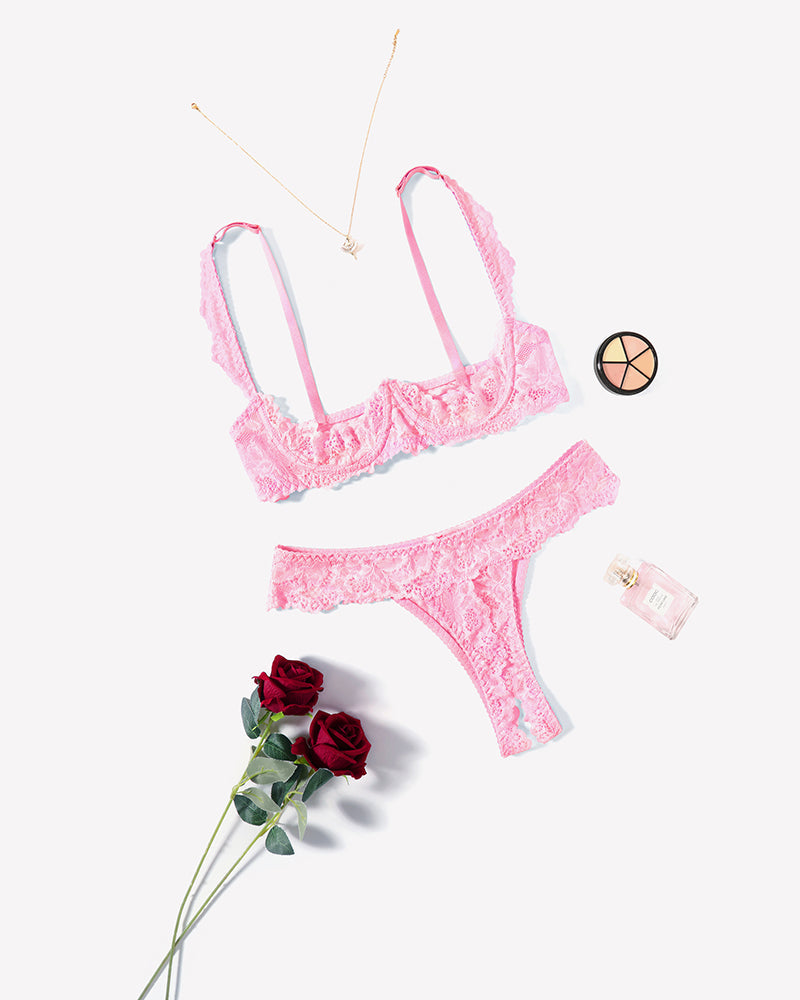 Push Up Lace Bra and Panty Sets