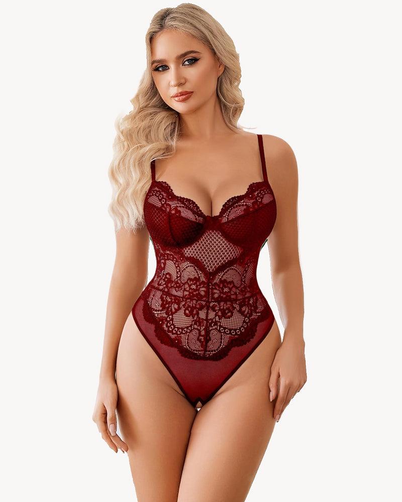 Cut Out Babydoll Crotchless Teddy