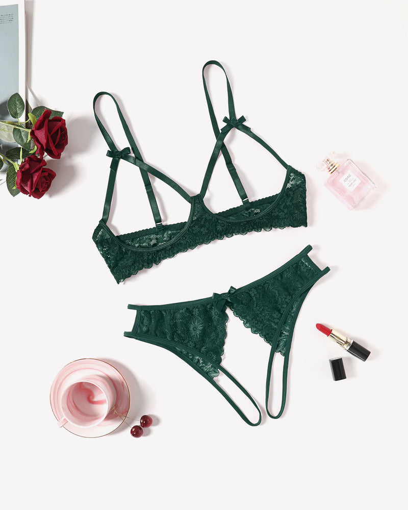 Exotic Lingerie 2 Pieces Bra Panty Set