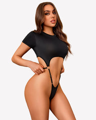 Short Sleeve Slim Fit Crew Neck Body Suits