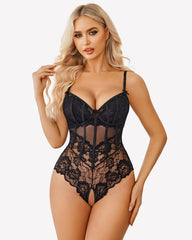 V Neck Body Suits One Piece FTeddy
