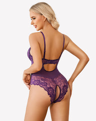 V Neck Body Suits One Piece FTeddy