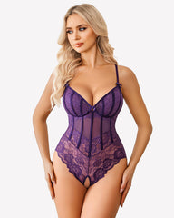 V Neck Body Suits One Piece FTeddy
