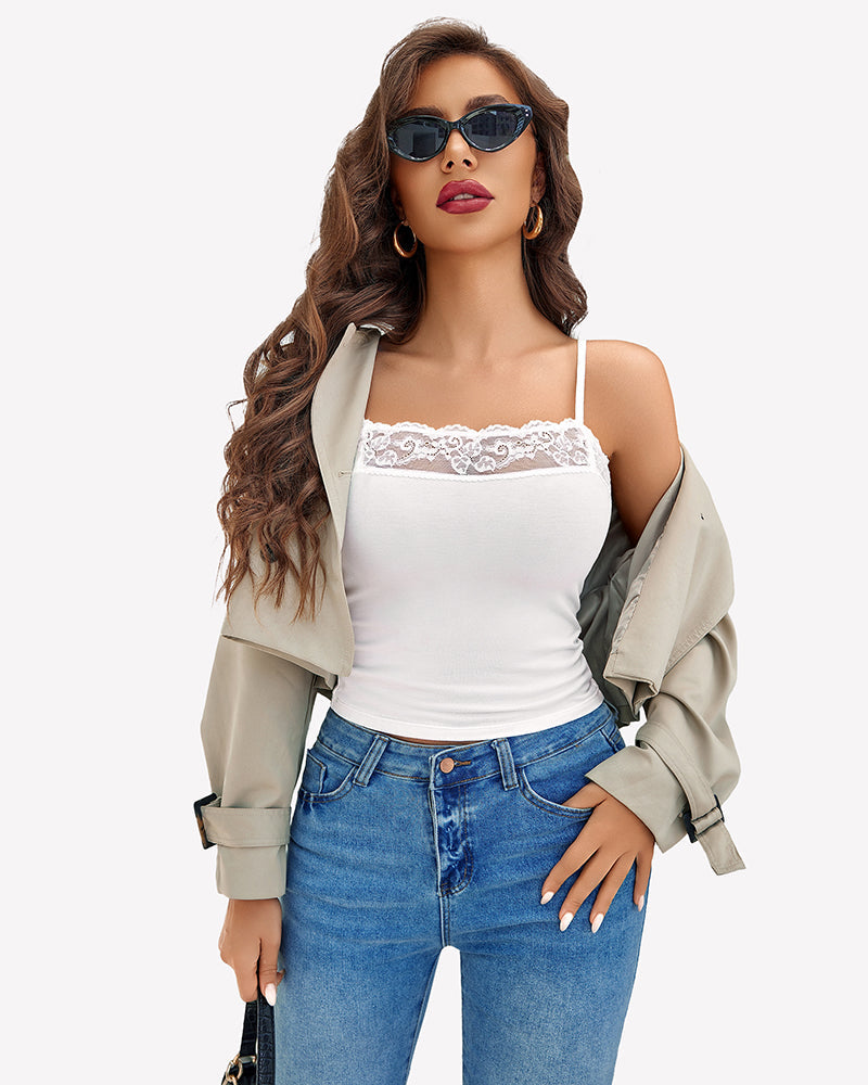 Cami Pajama Lace Trim  Sleepwear