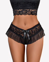 FLace Briefs with Cute Bow