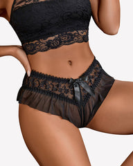 FLace Briefs with Cute Bow