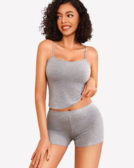 Sheer Back Heart Lace Pajama Set