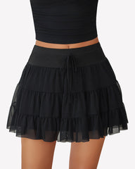 Mini Skirt Pleated Ruffle Y2k Skirts