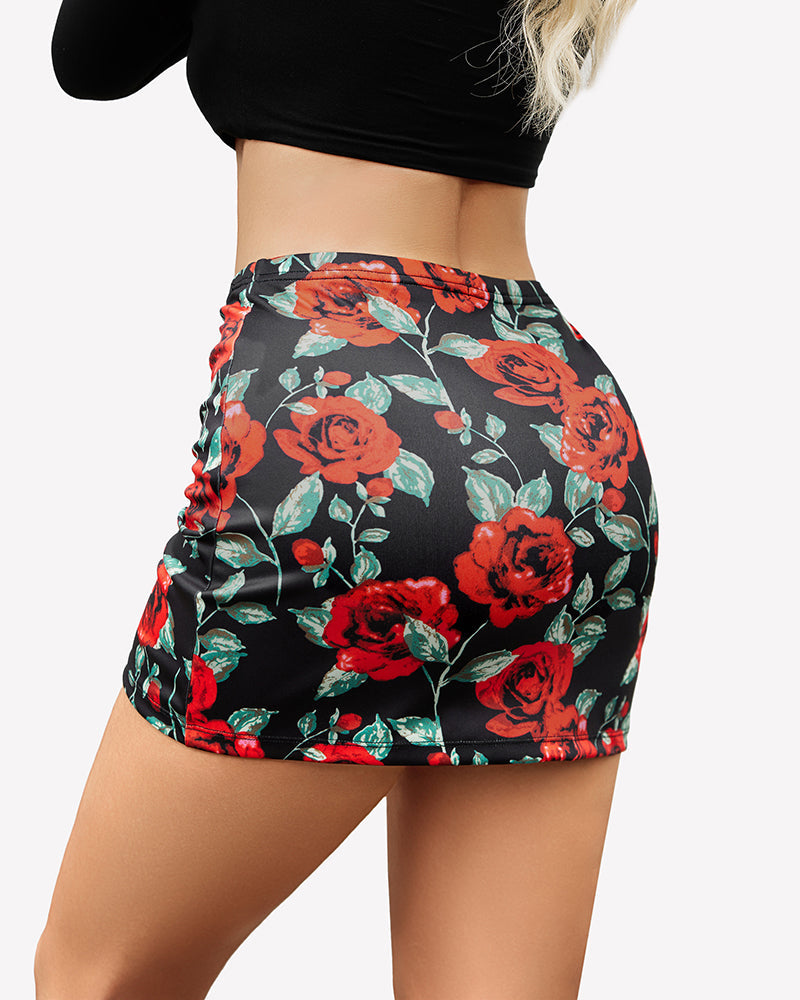 Mini Skirts Adjust Ruched Short Skirt