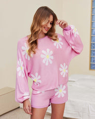 Ekouaer Pajamas Set Soft Knit Lounge Sets (US Only)