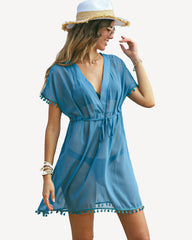 Leopard Print Swimsuit Cover Ups