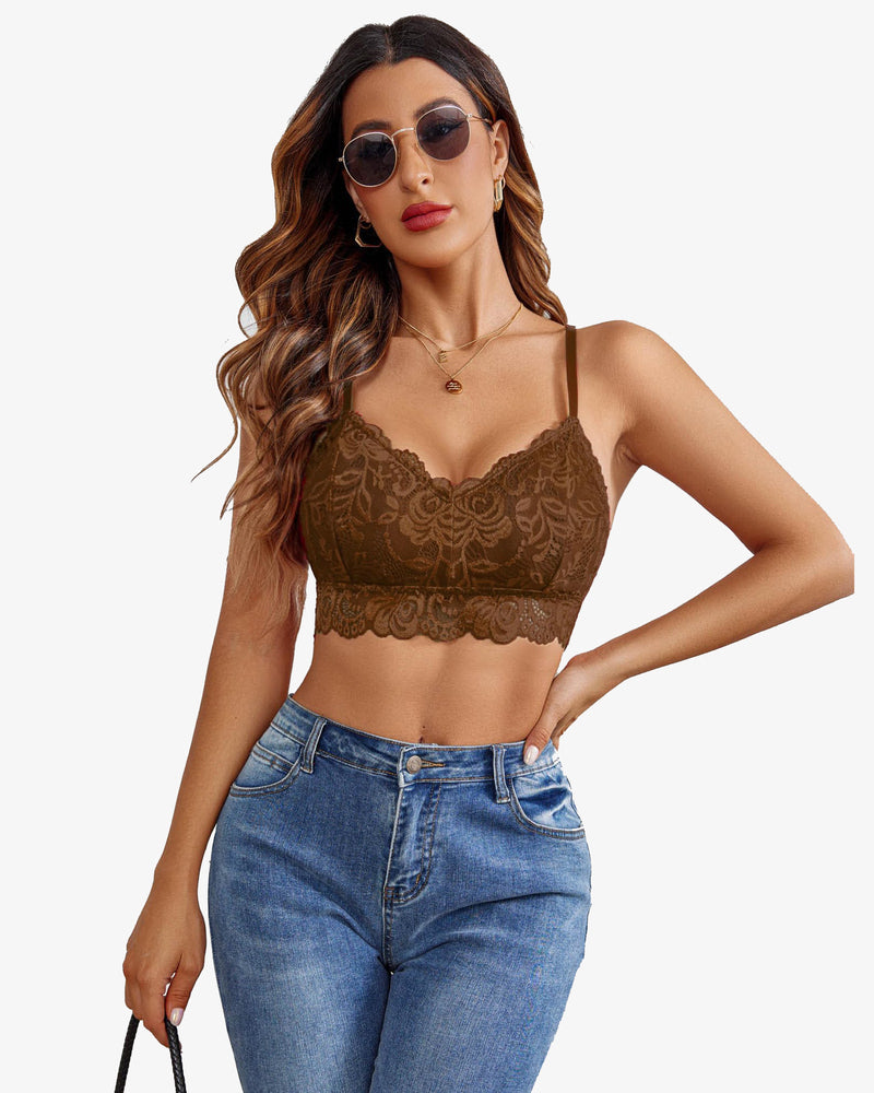 Padded FLace V Neck Crop Top
