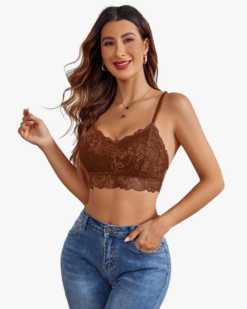 Padded FLace V Neck Crop Top