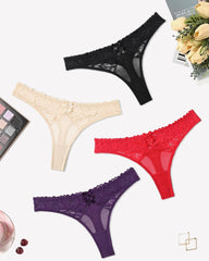 Lace Thongs Low Waist Cheeky Panties