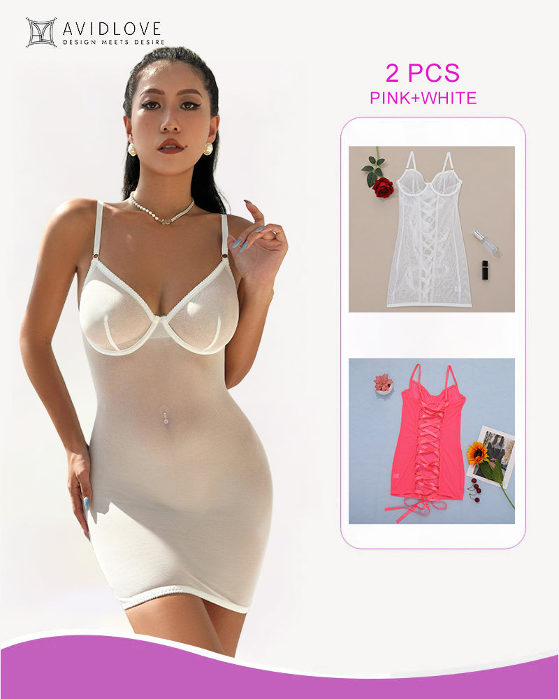 Backless Strappy Lace Up Mini Dress