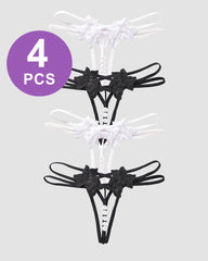 Pearl Lingerie Lace Open Panties G-String