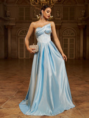 Luxury Corset Strapless A-line Prom Dress