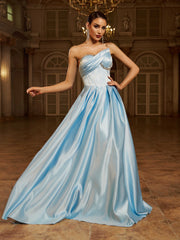 Luxury Corset Strapless A-line Prom Dress