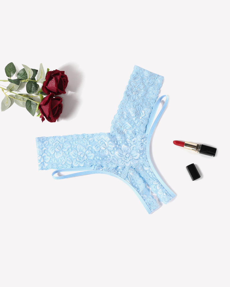 Lace Briefs V-Shape Cheeky Panties