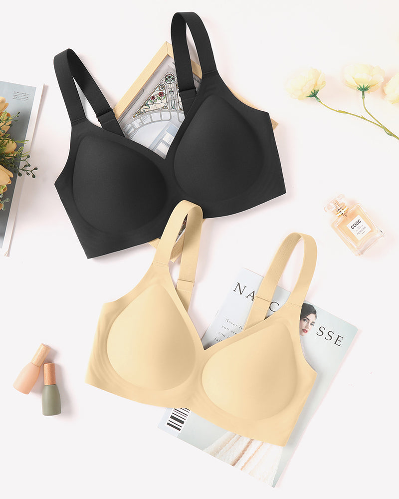Seamless Push Up  Wireless Bra