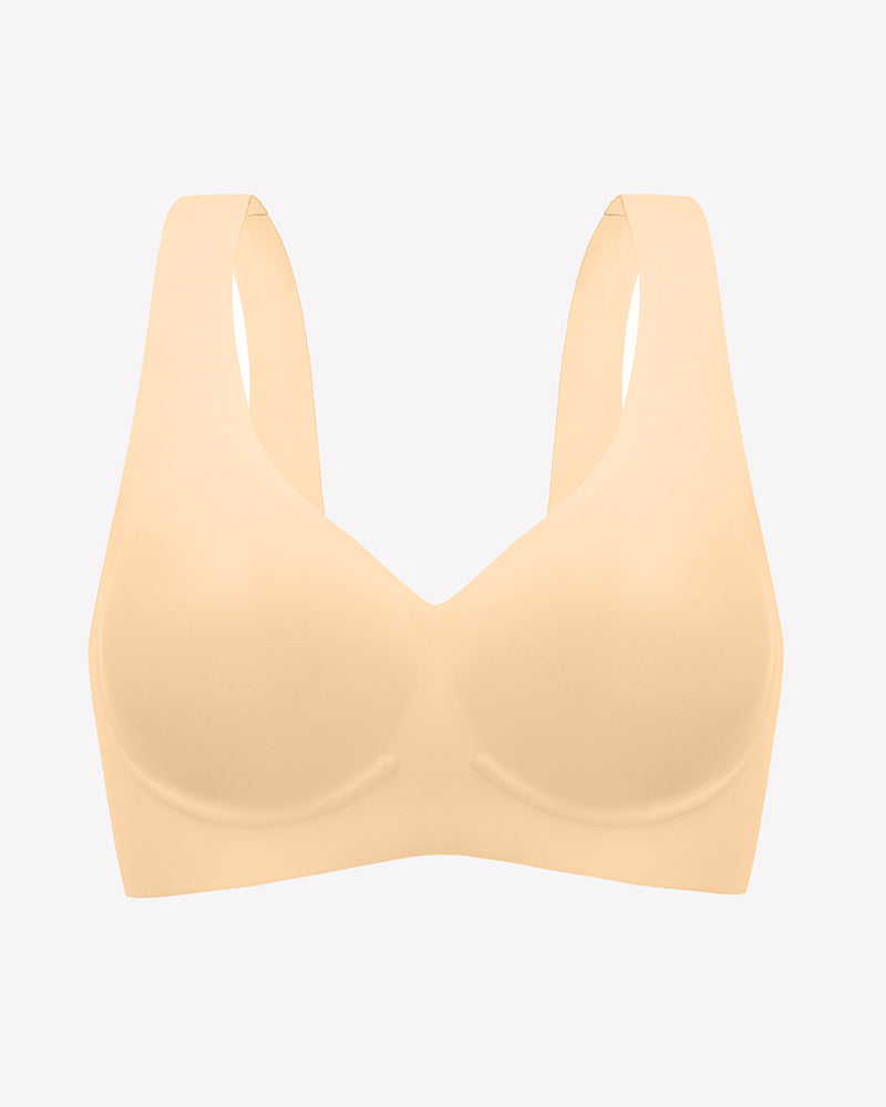 Seamless Bralette Full Coverage V Neck Bras