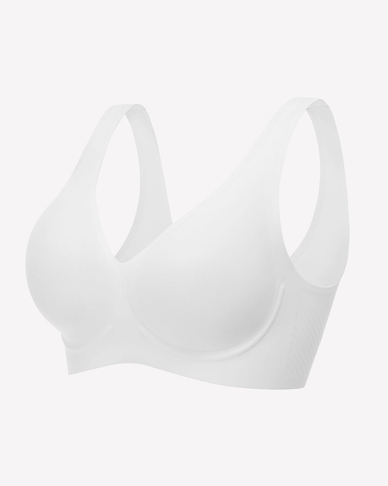 Seamless Bralette Full Coverage V Neck Bras