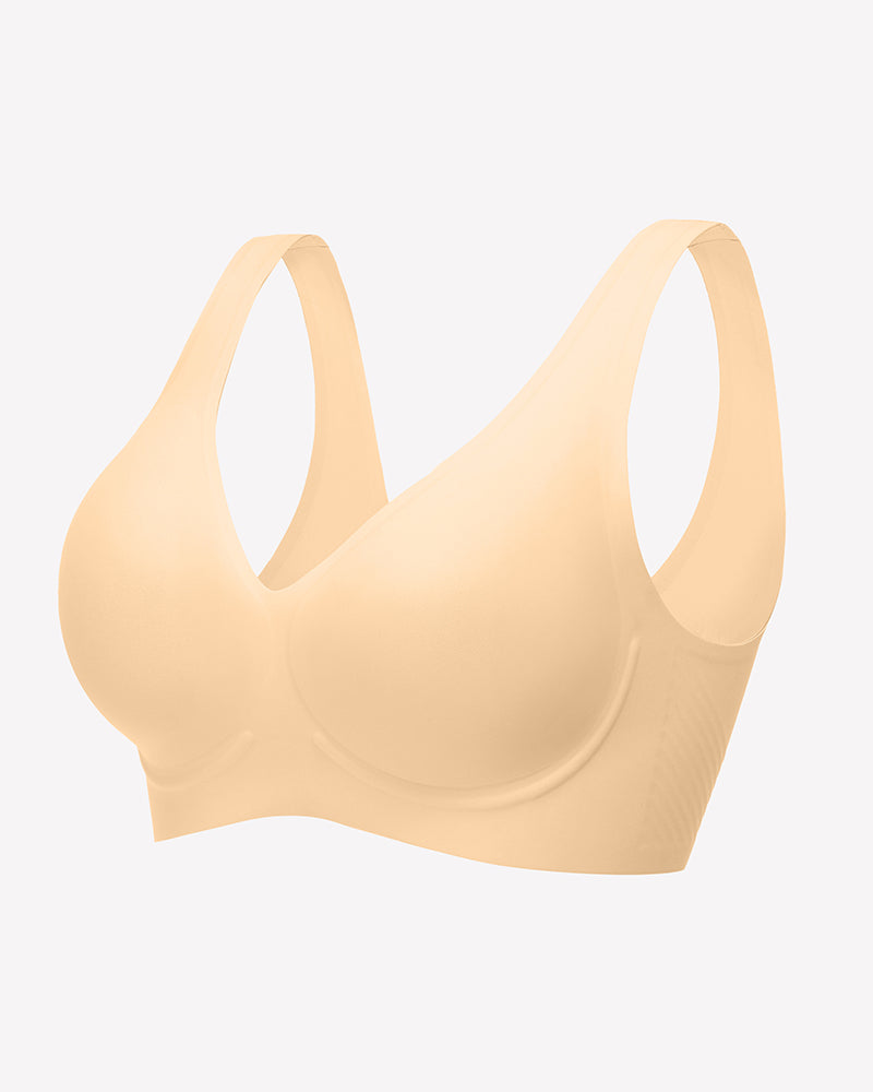 Seamless Bralette Full Coverage V Neck Bras