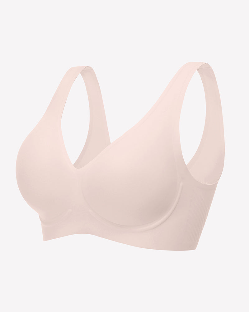Seamless Bralette Full Coverage V Neck Bras