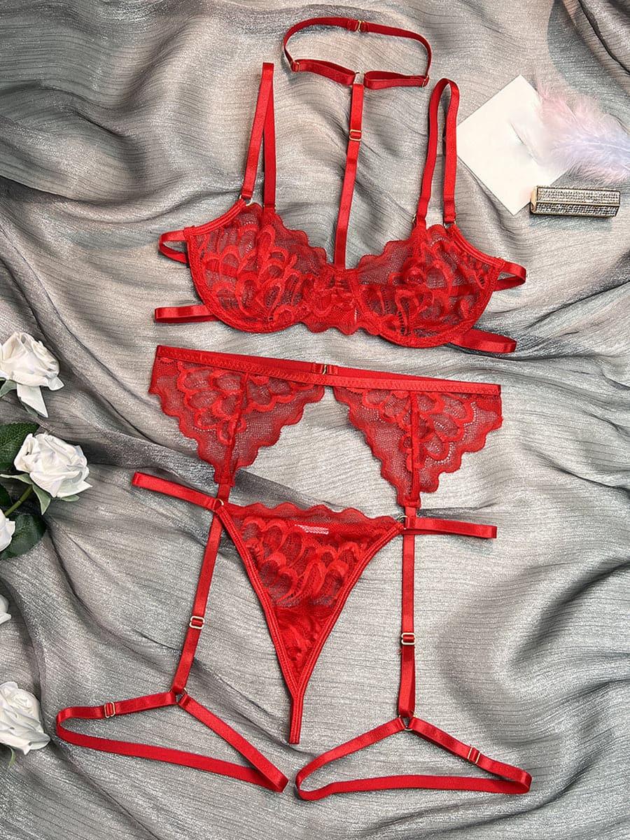 Halter Butterfly Lingerie Set