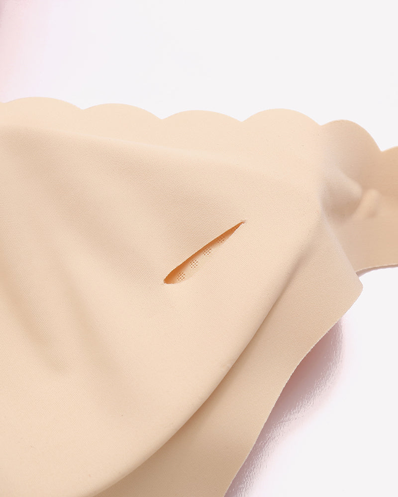 Wireless V Neck Seamless Full Coverage Bra