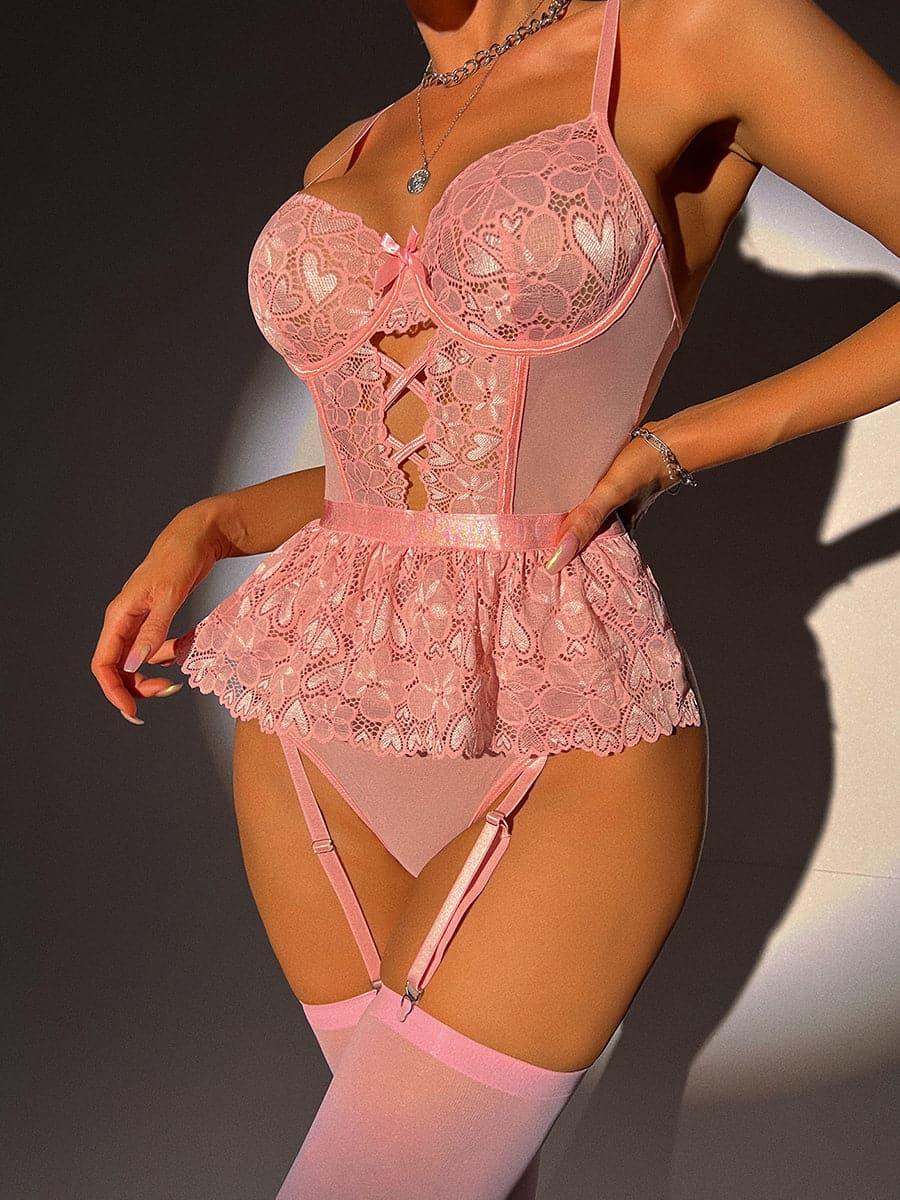 Lace See through Lingerie Teddy