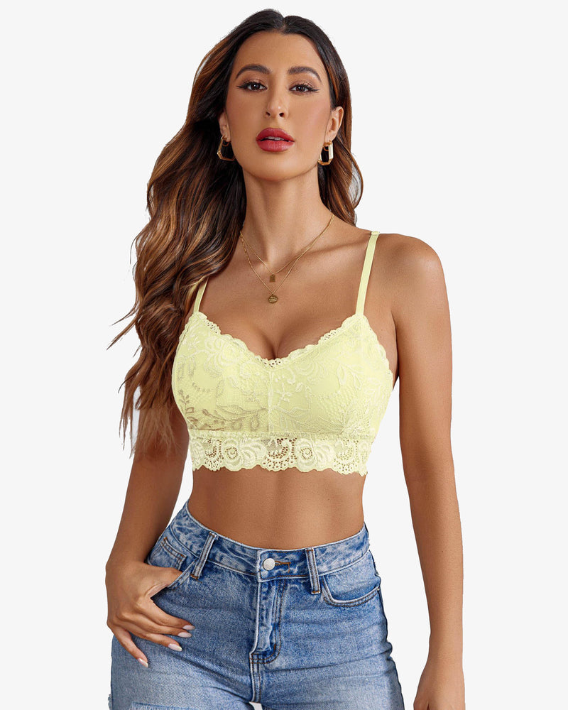 Padded FLace V Neck Crop Top