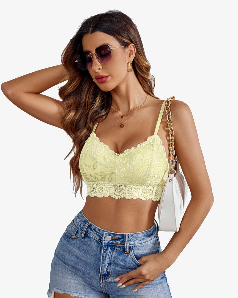 Padded FLace V Neck Crop Top