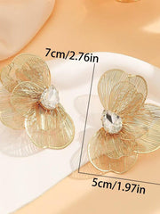 Butterfly Fishtail Metal Multi-layer Female Earrings