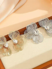 Butterfly Fishtail Metal Multi-layer Female Earrings