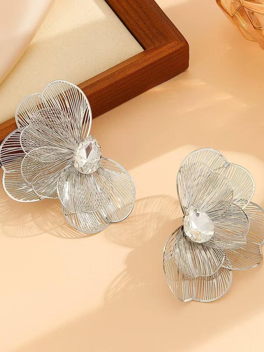 Butterfly Fishtail Metal Multi-layer Female Earrings