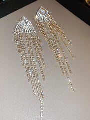 Luxury Tassel Silver Needle Earrings