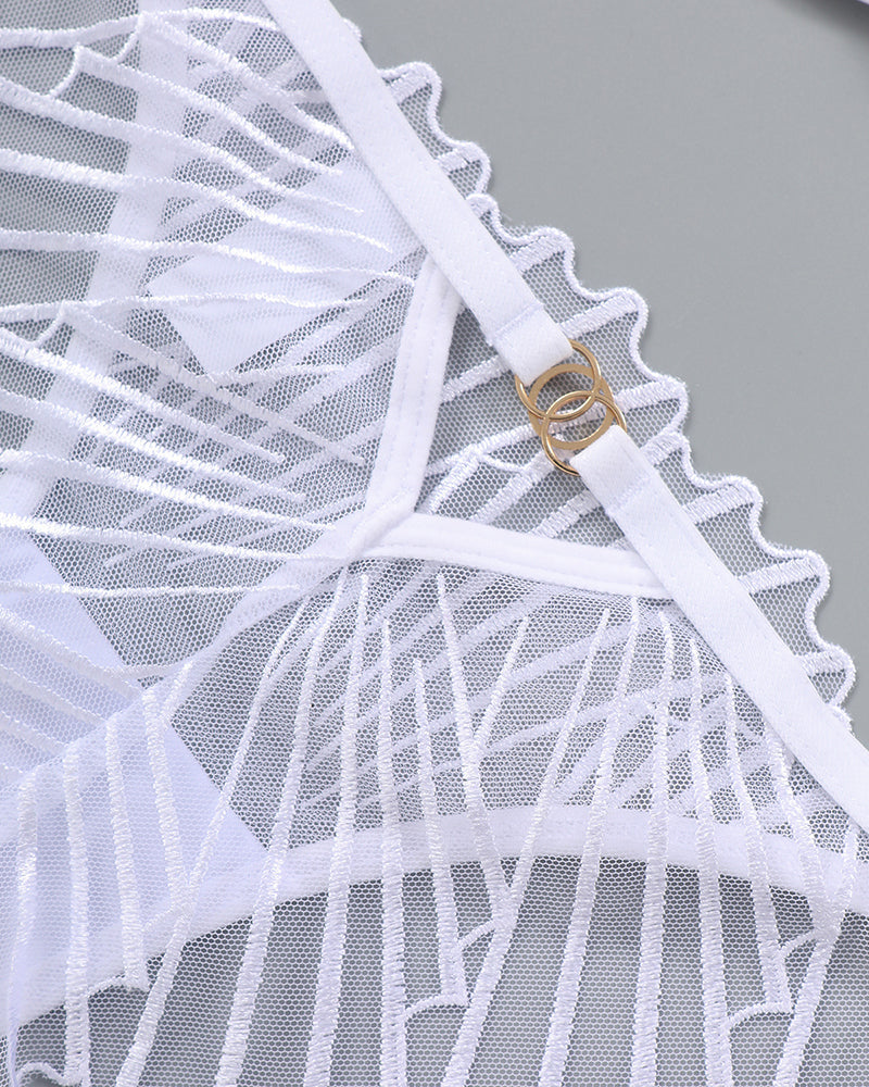 Thin Embroidered Bra and Panty 2 Sets