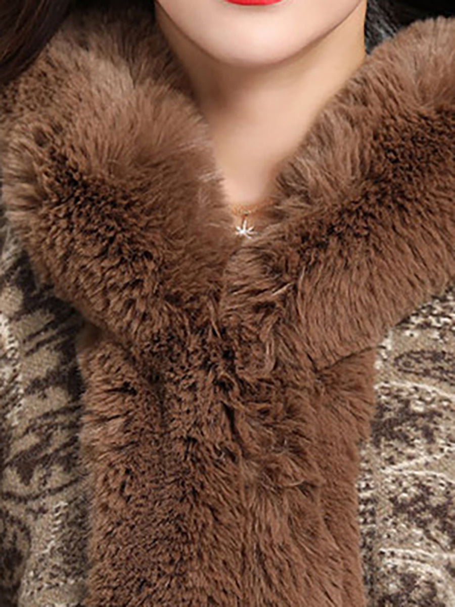 Paisley Elegant Winter Poncho Wrap