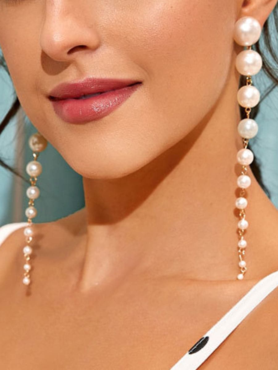Pearl Tassel Earrings