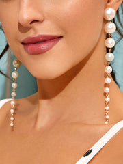 Pearl Tassel Earrings