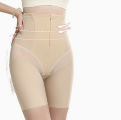 Steel-Boned Tummy-Shaping Seamless Mid-Length Shaping Pants