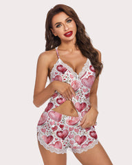 Heart FTwo-piece Pajamas Sets