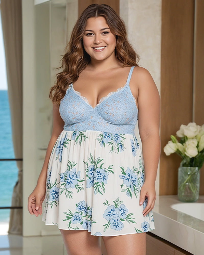 Plus Size FComfy Lace Babydolls